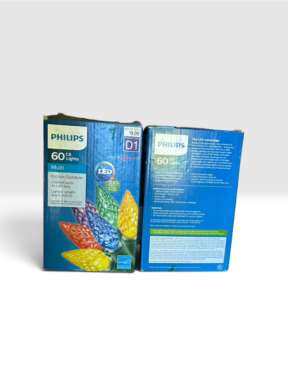 2 sets of Philips Multi Color LED C6 60-Light Set